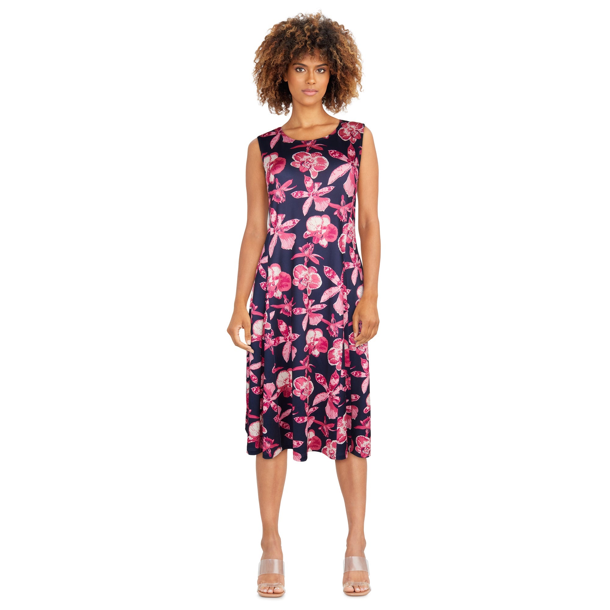 Classic Editions Women's Midi Sleeveless Dress