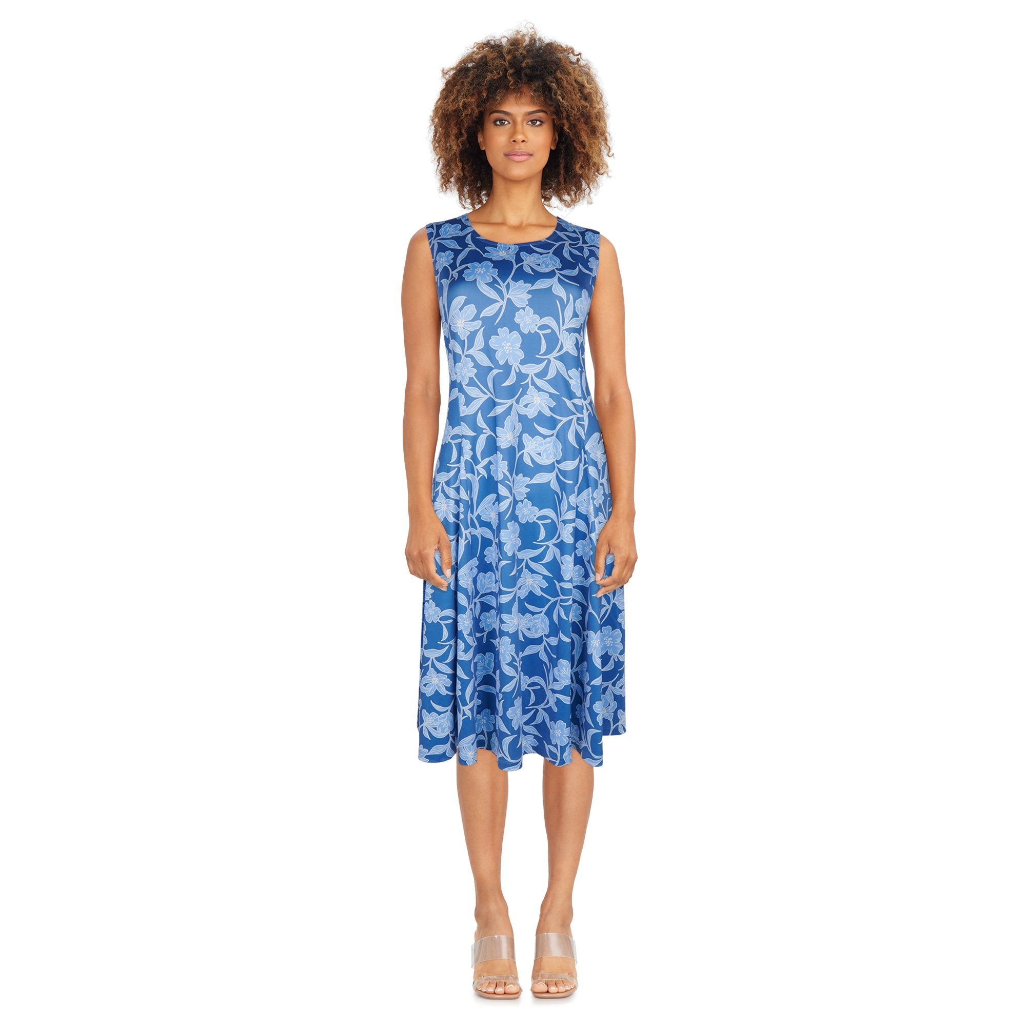 Classic Editions Women's Midi Sleeveless Dress