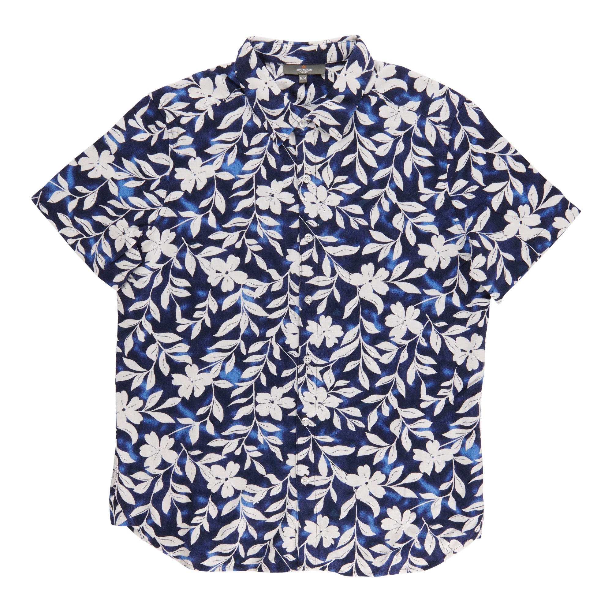 Mountain Ridge Men's Printed Linen Blend Button-Up Shirt