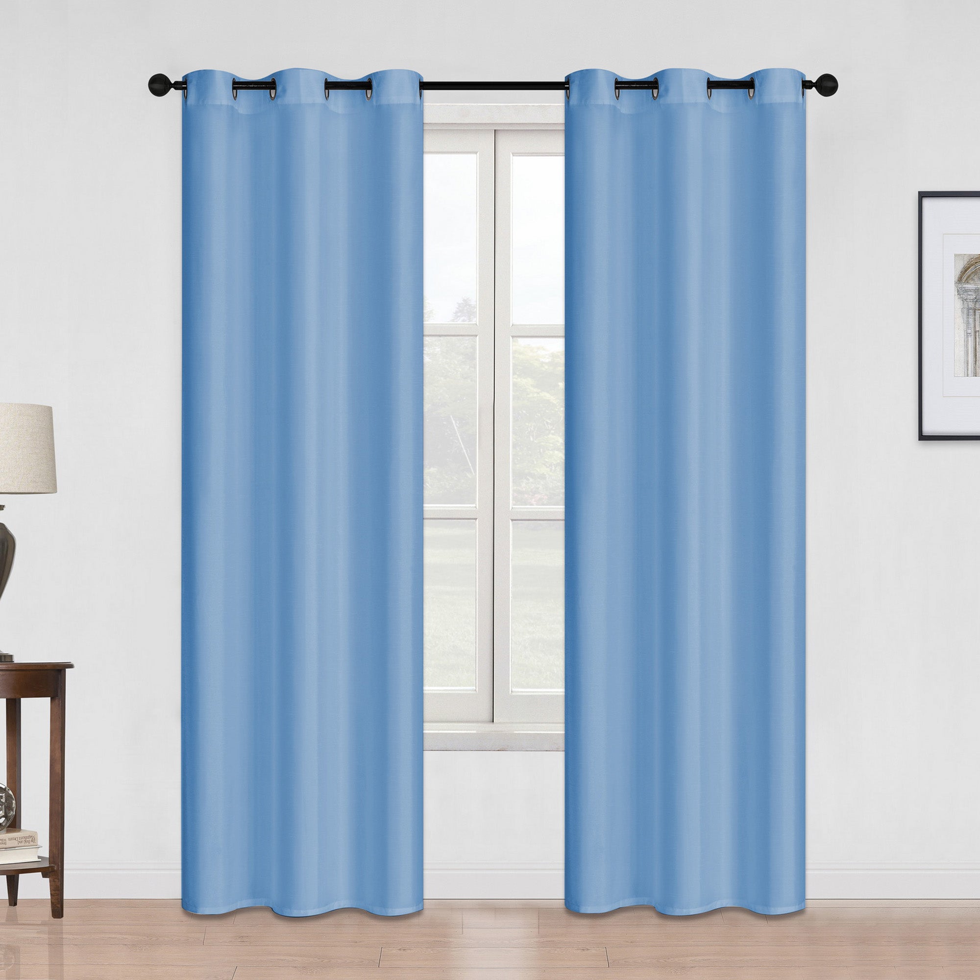 HomeStyles Faux Silk Curtain, 54-in x 84-in.