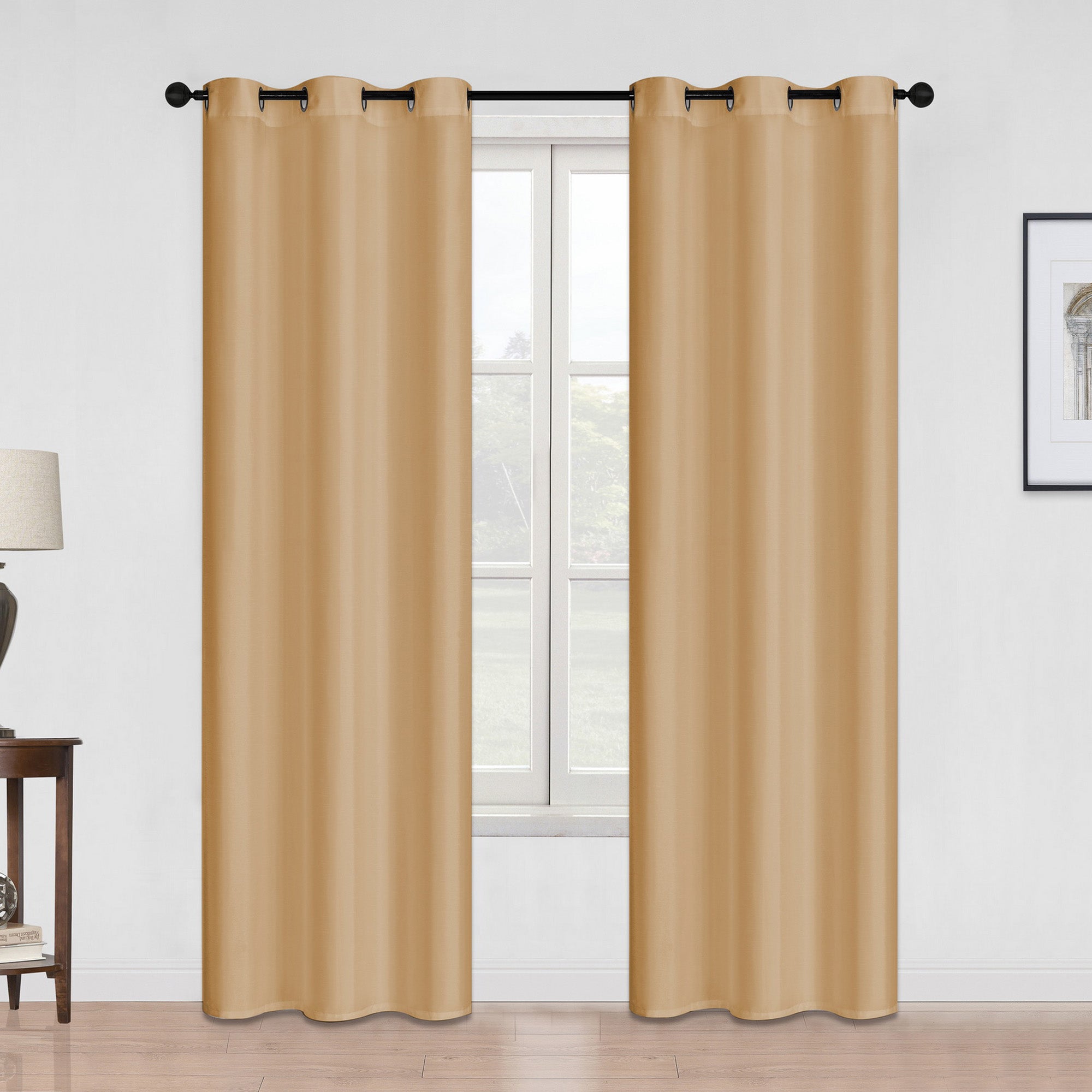 HomeStyles Faux Silk Curtain, 54-in x 84-in.