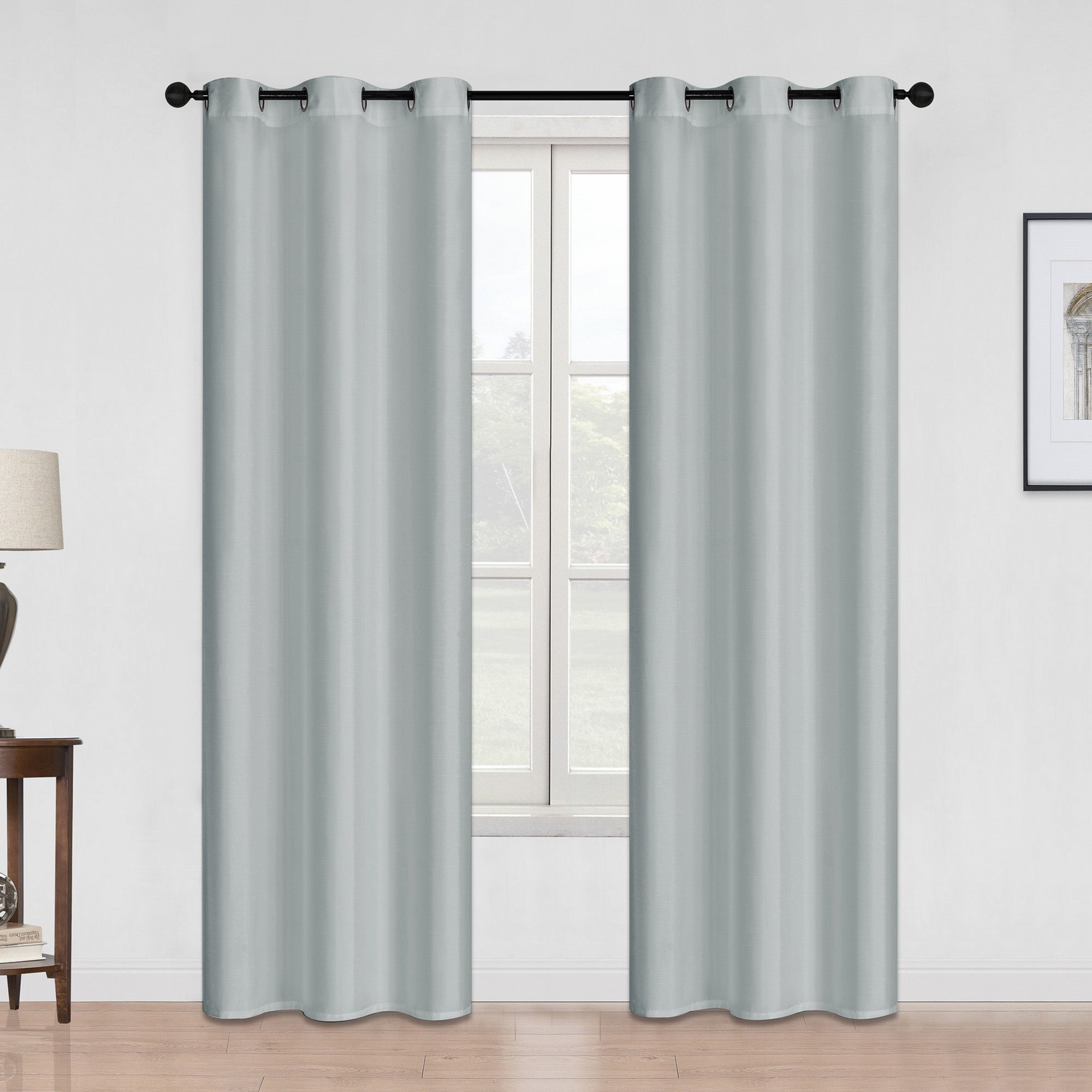 HomeStyles Faux Silk Curtain, 54-in x 84-in.