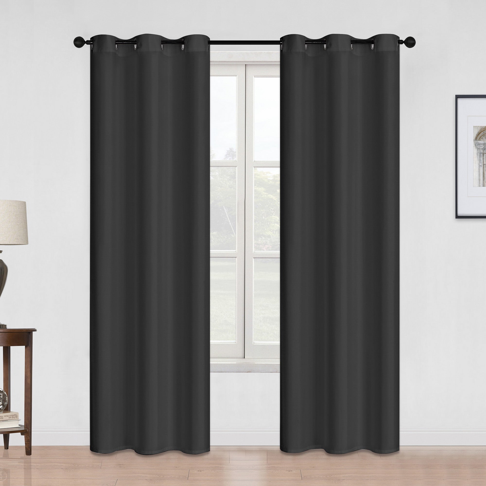 HomeStyles Faux Silk Curtain, 54-in x 84-in.
