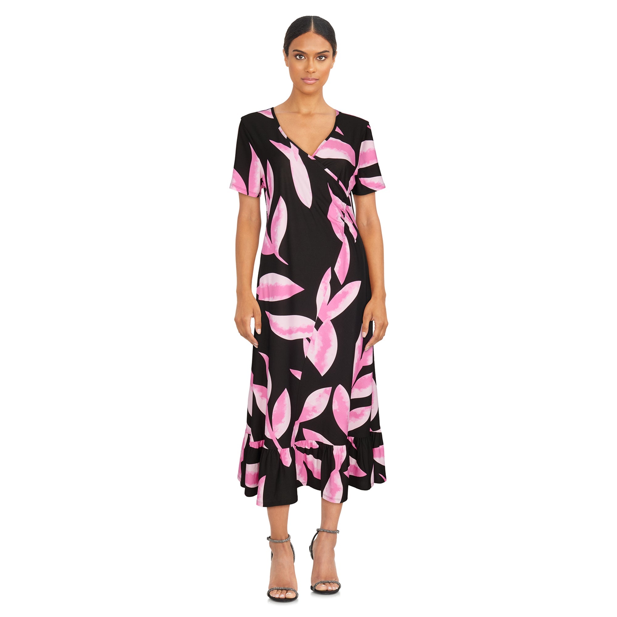 Robe évasée avec fronces sur le côté Classic Editions pour femmes
