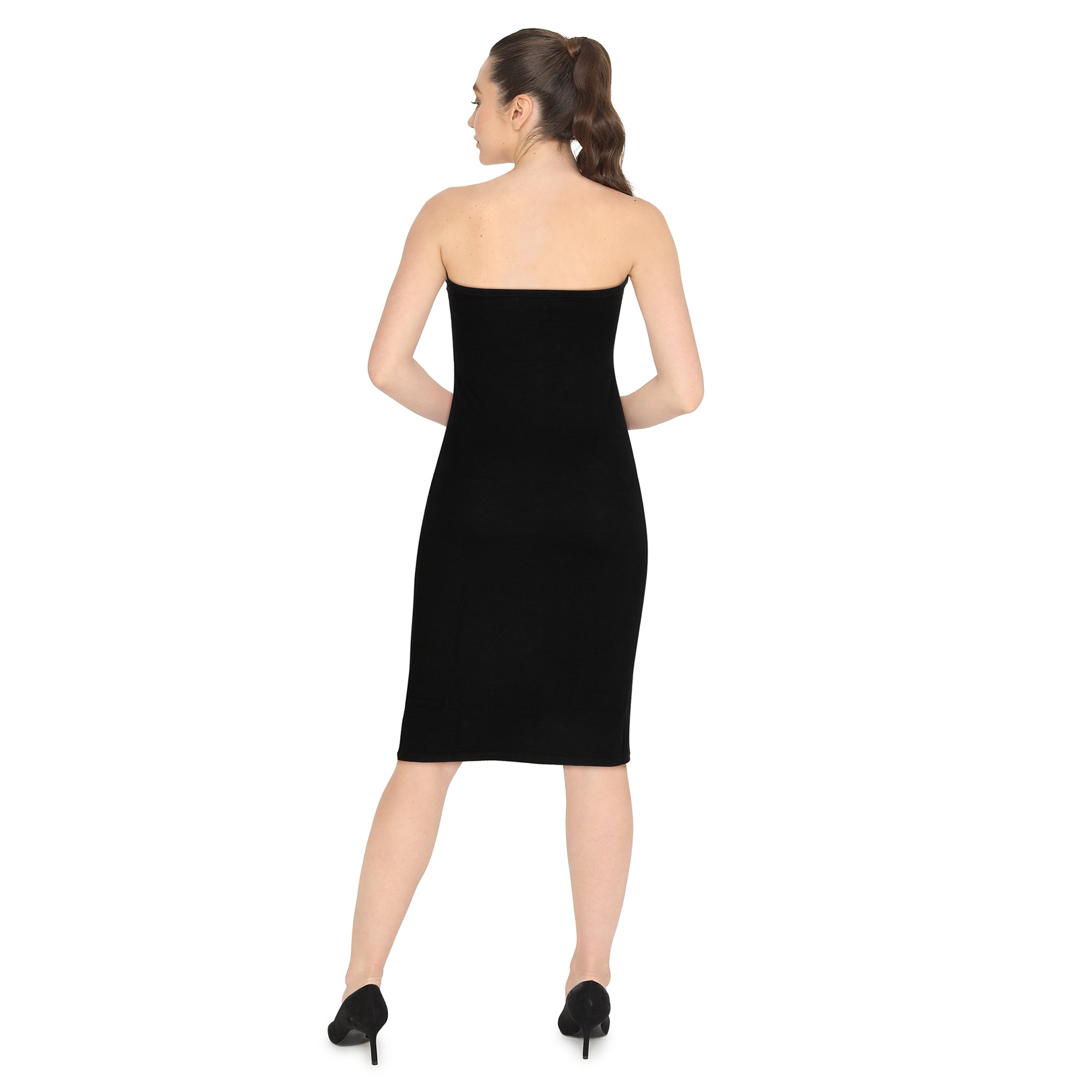 Women's Midi Strapless Tube Dress