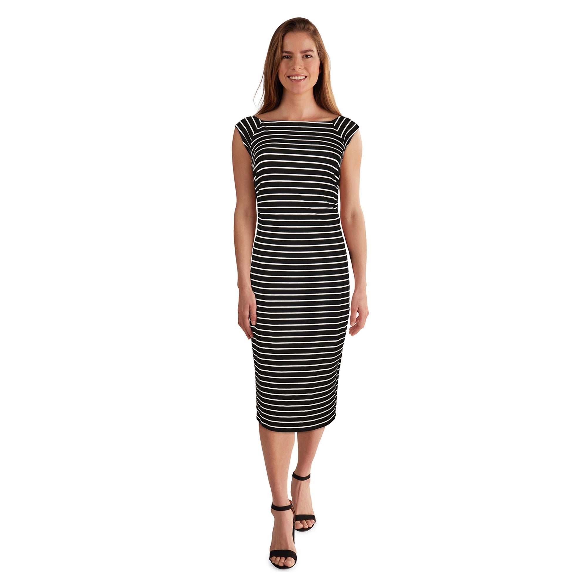 lily morgan Women's Cap Sleeve Midi Dress