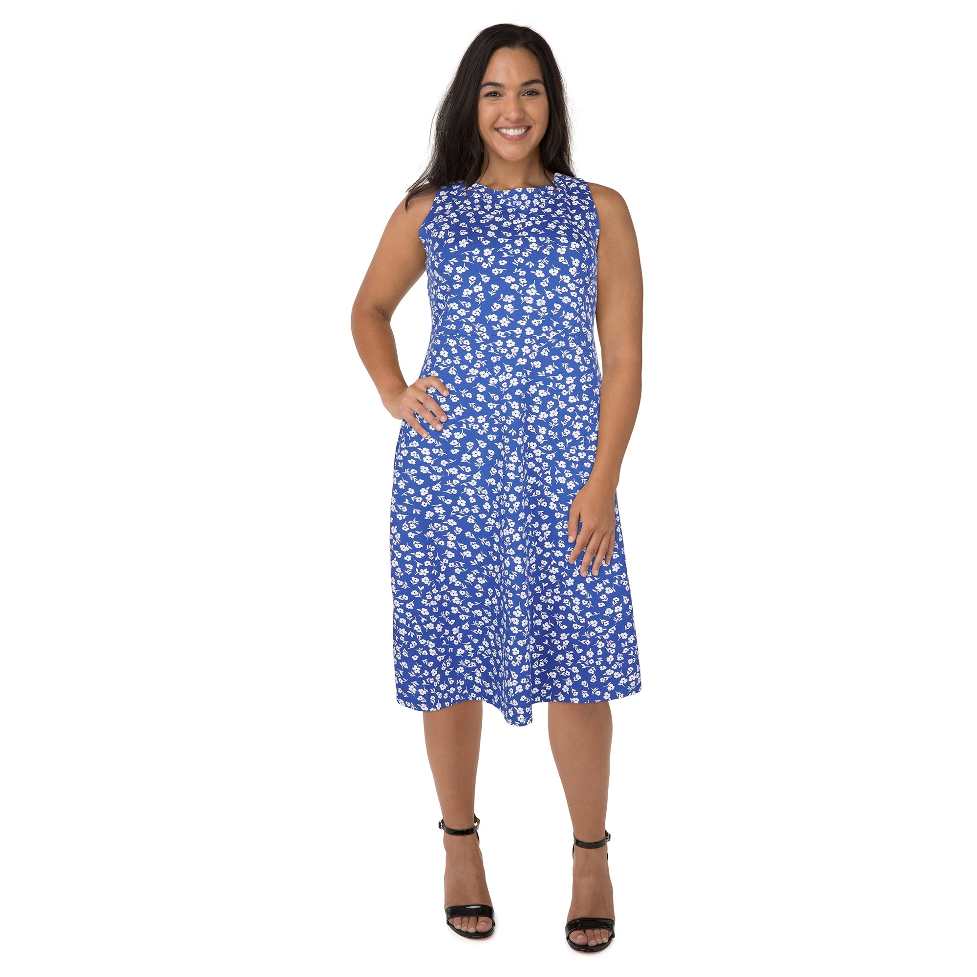 Classic Editions Women's Sleeveless Midi Dress