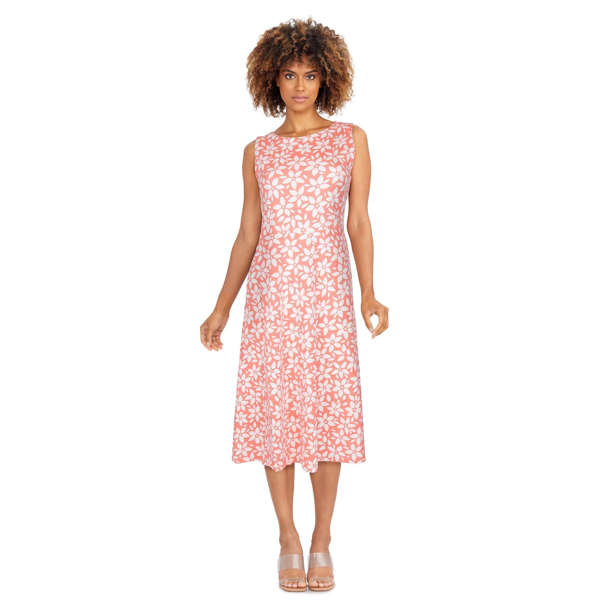 Classic Editions Women's Sleeveless Midi Dress