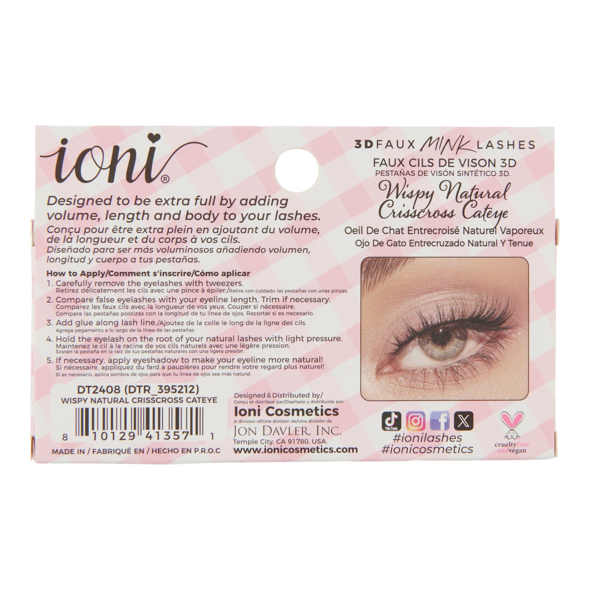 Ioni 3D Lash Wispy Natural Cateye