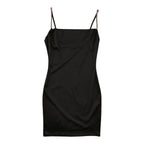 Women's Sleeveless Crystal Trim Strap Mini Dress