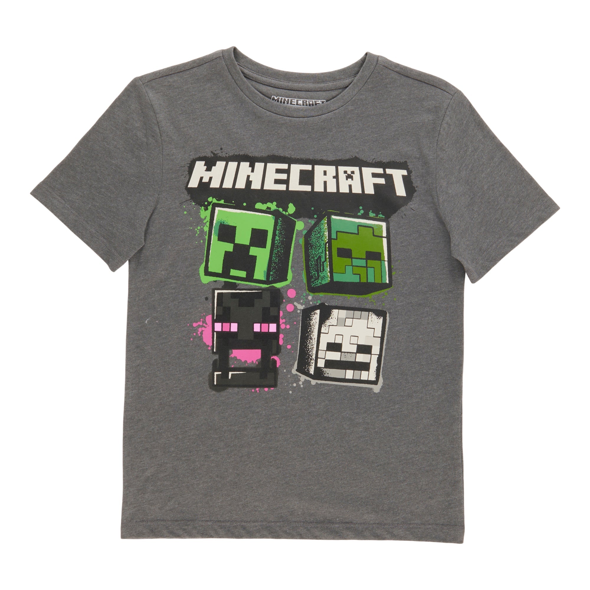 Boys' Licensed Minecraft Short Sleeve T-Shirt