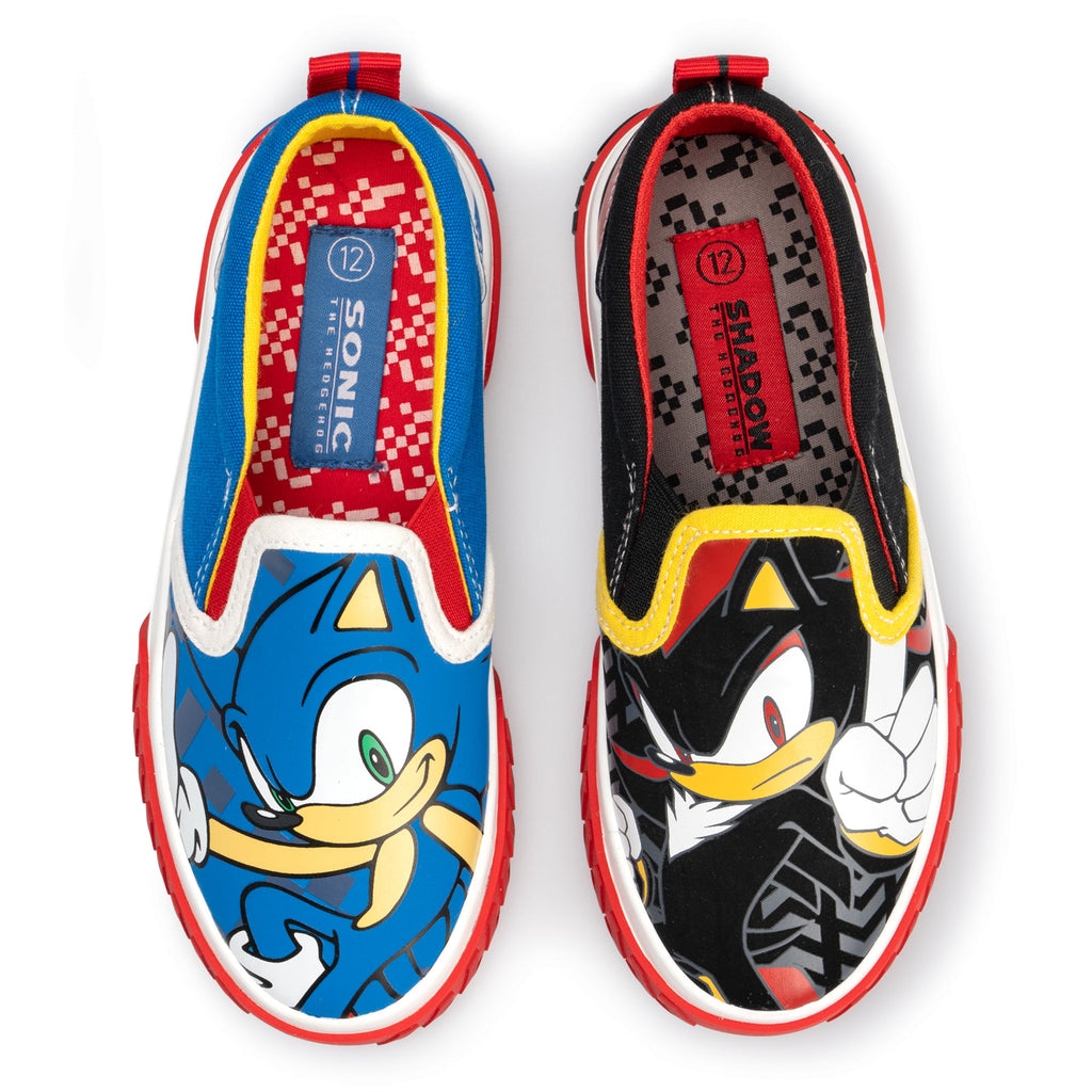 Sonic the Hedgehog Boys' Slip On Sneakers