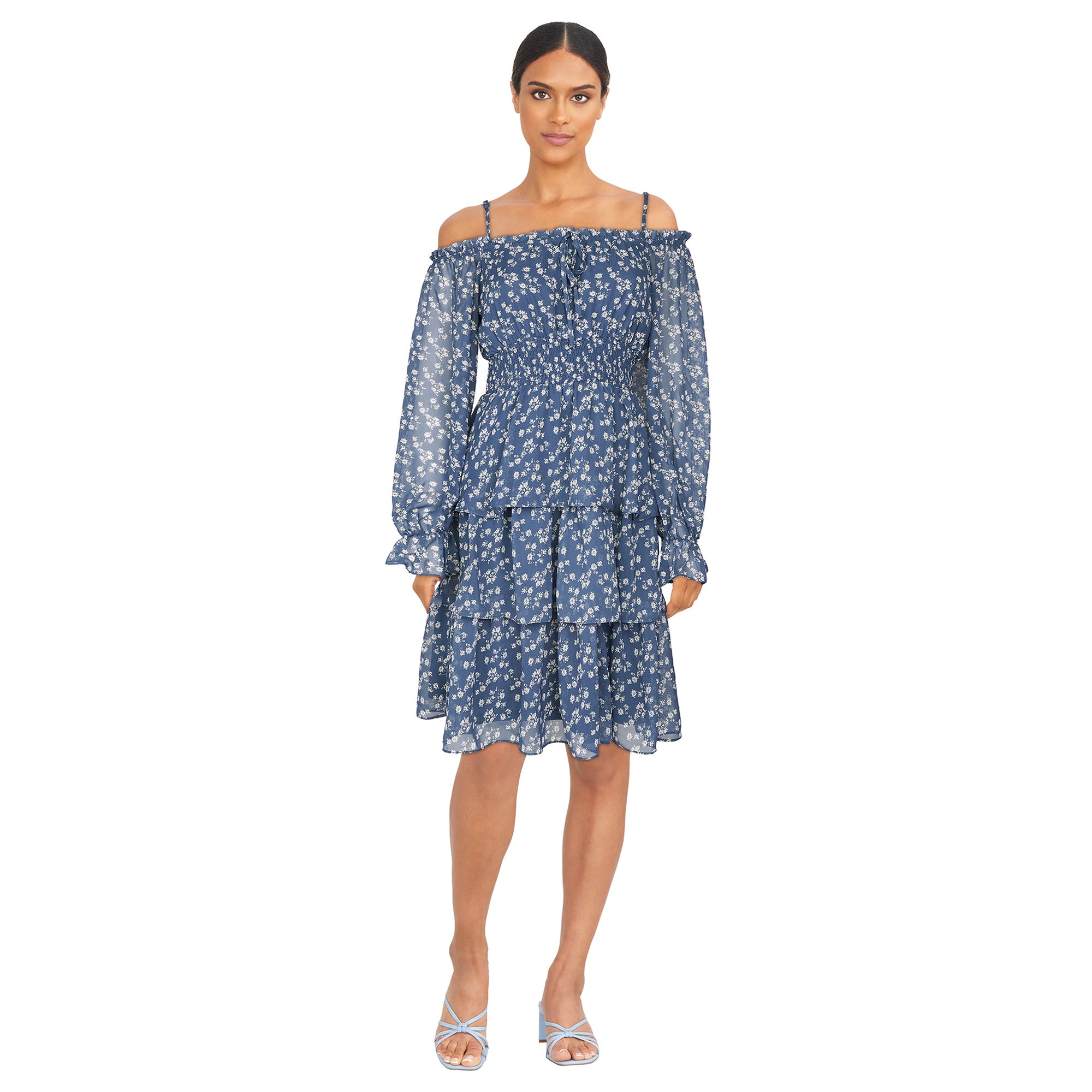 mySTYLE Women's Off-The-Shoulder Mini Dress