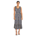mySTYLE Women's Smocked Tiered Midi Dress