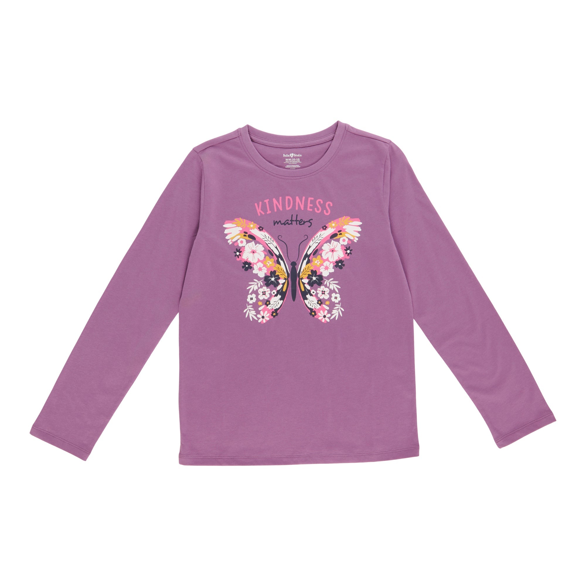 BELLA & BIRDIE Girls' Autumn Flair Long Sleeve Printed T-Shirt