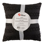 Giant Value Jacquard Cushions, 16-in x 16-in, 2 Pack