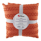 Giant Value Jacquard Cushions, 16-in x 16-in, 2 Pack