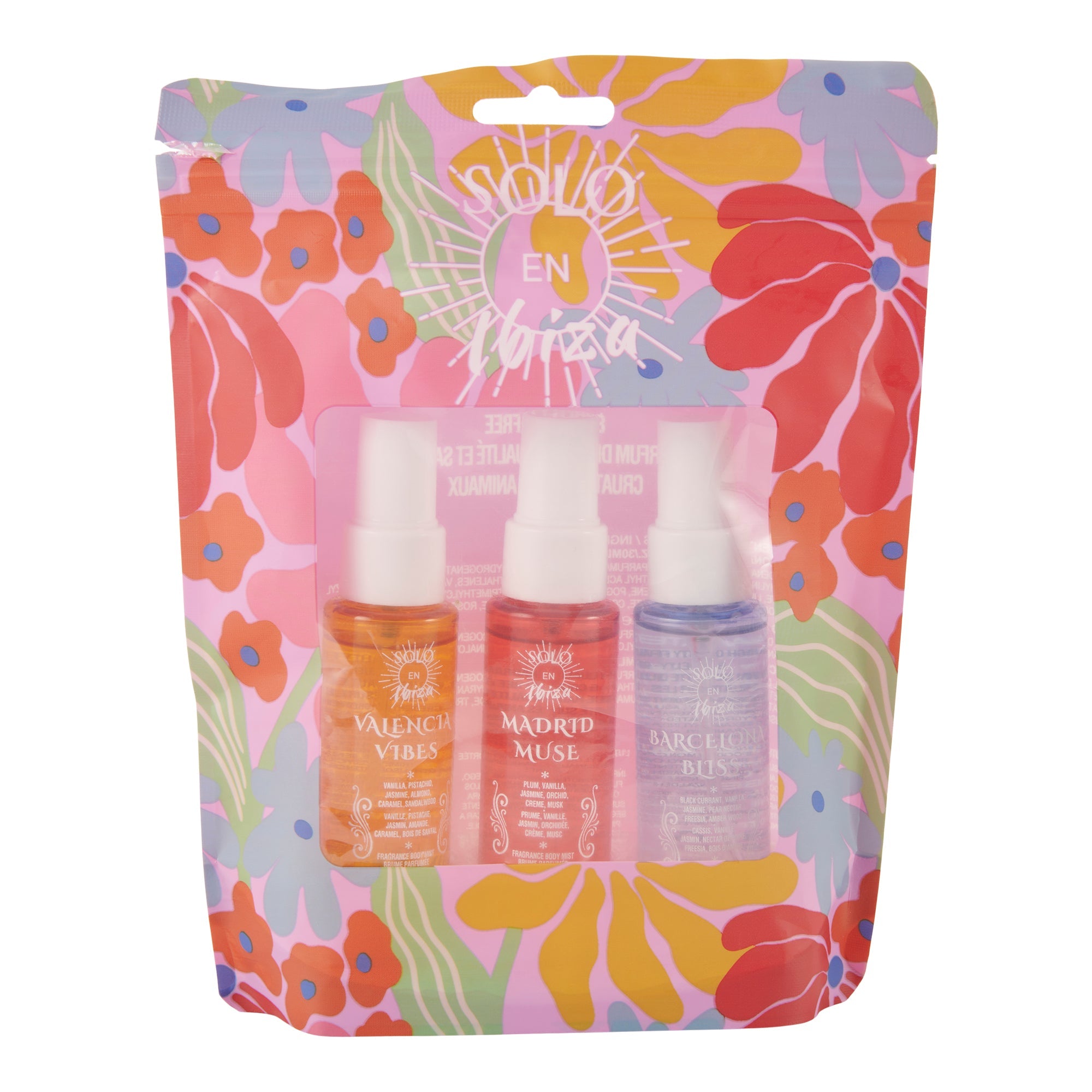 Solo En Ibiza Body Mist Set, 3-Pack, 30 ml
