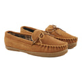 Mountain Ridge Men's Genuine Suede Moccasins, Tan