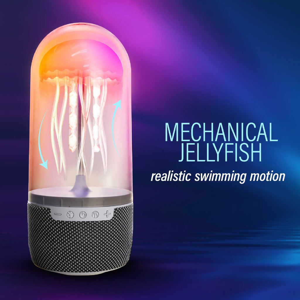Jellyfish Bluetooth Speaker, 4-in x 4-in x 9-in.