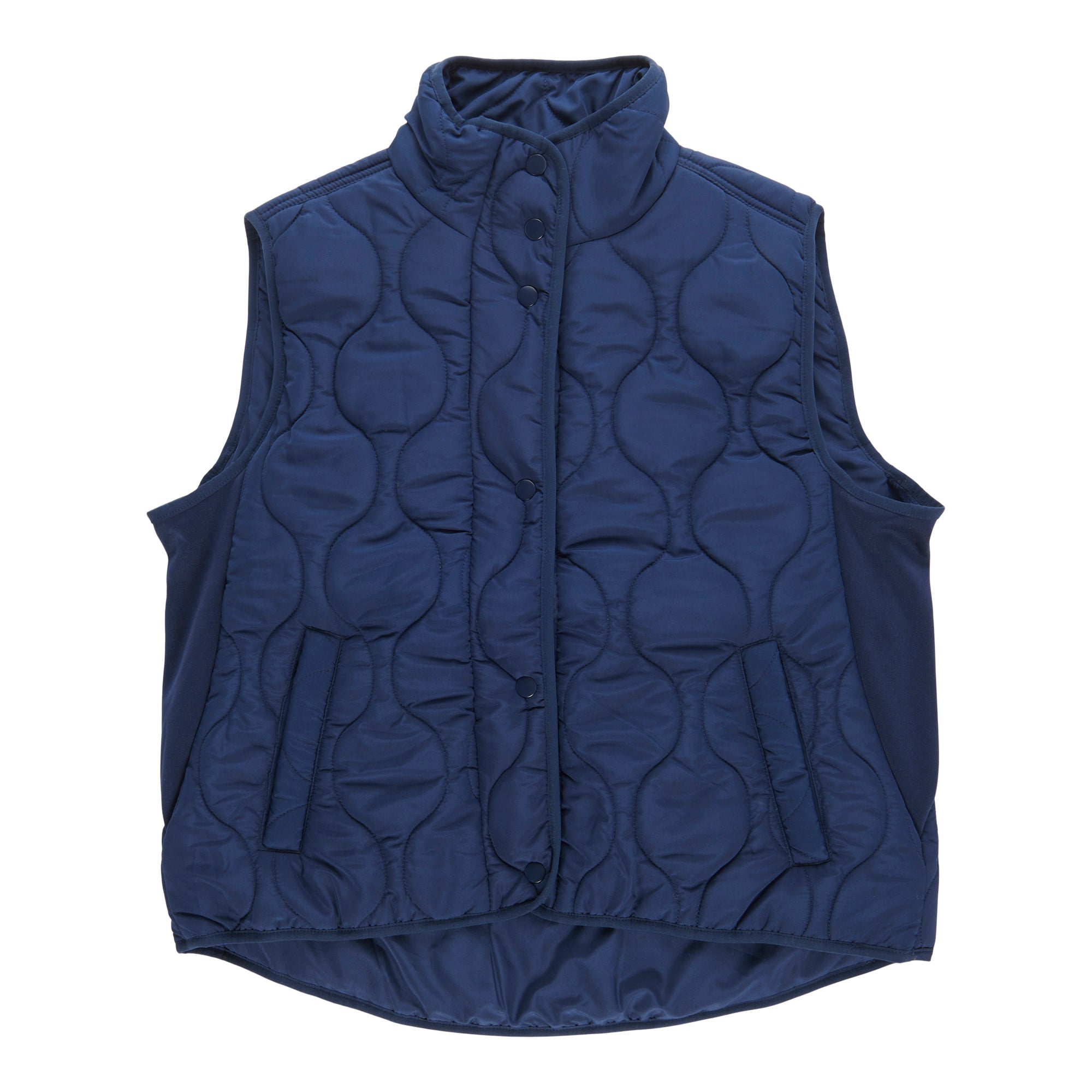 Classic Editions Women's Side Knit Quilted Vest