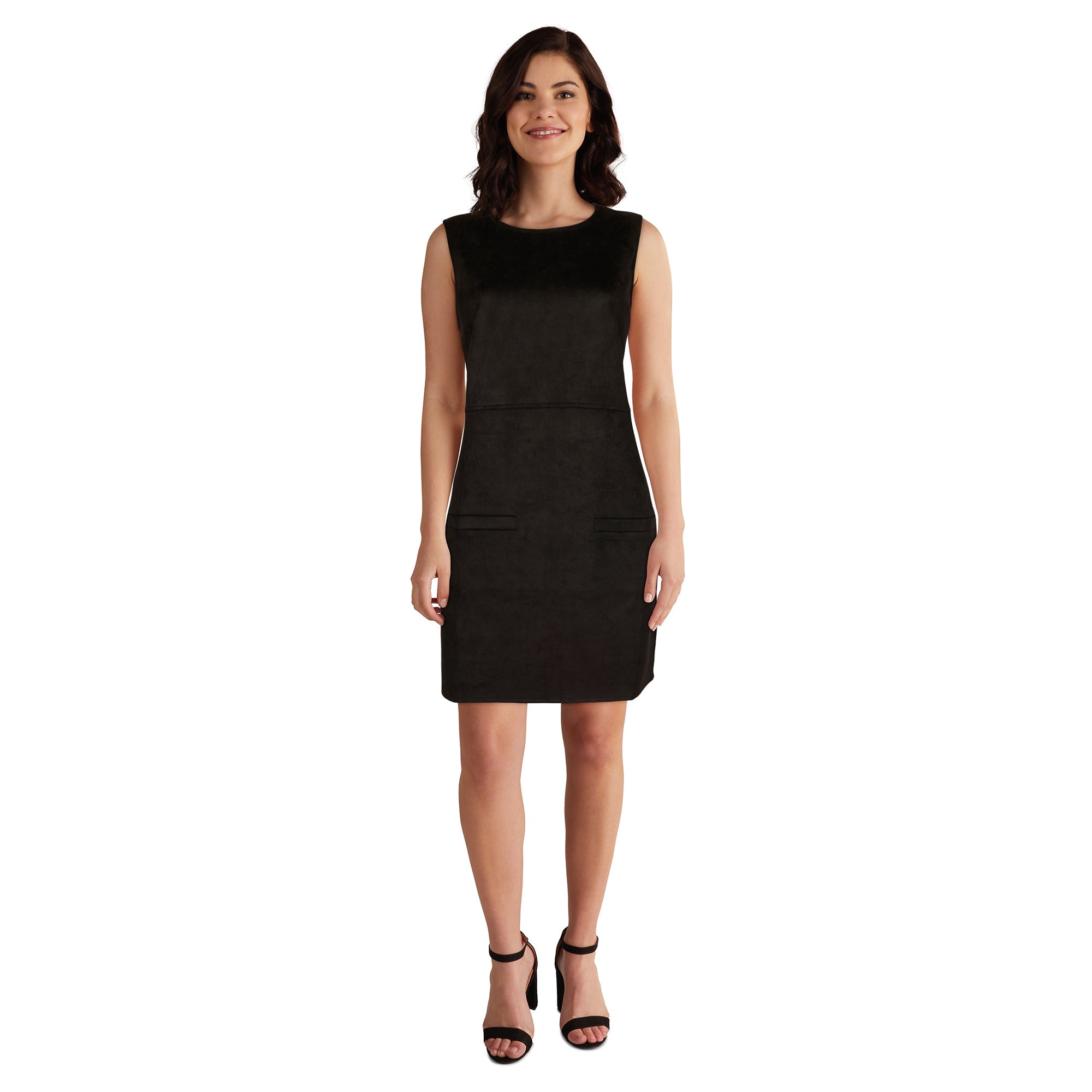 lily morgan Women's Faux Suede Tunic Dress