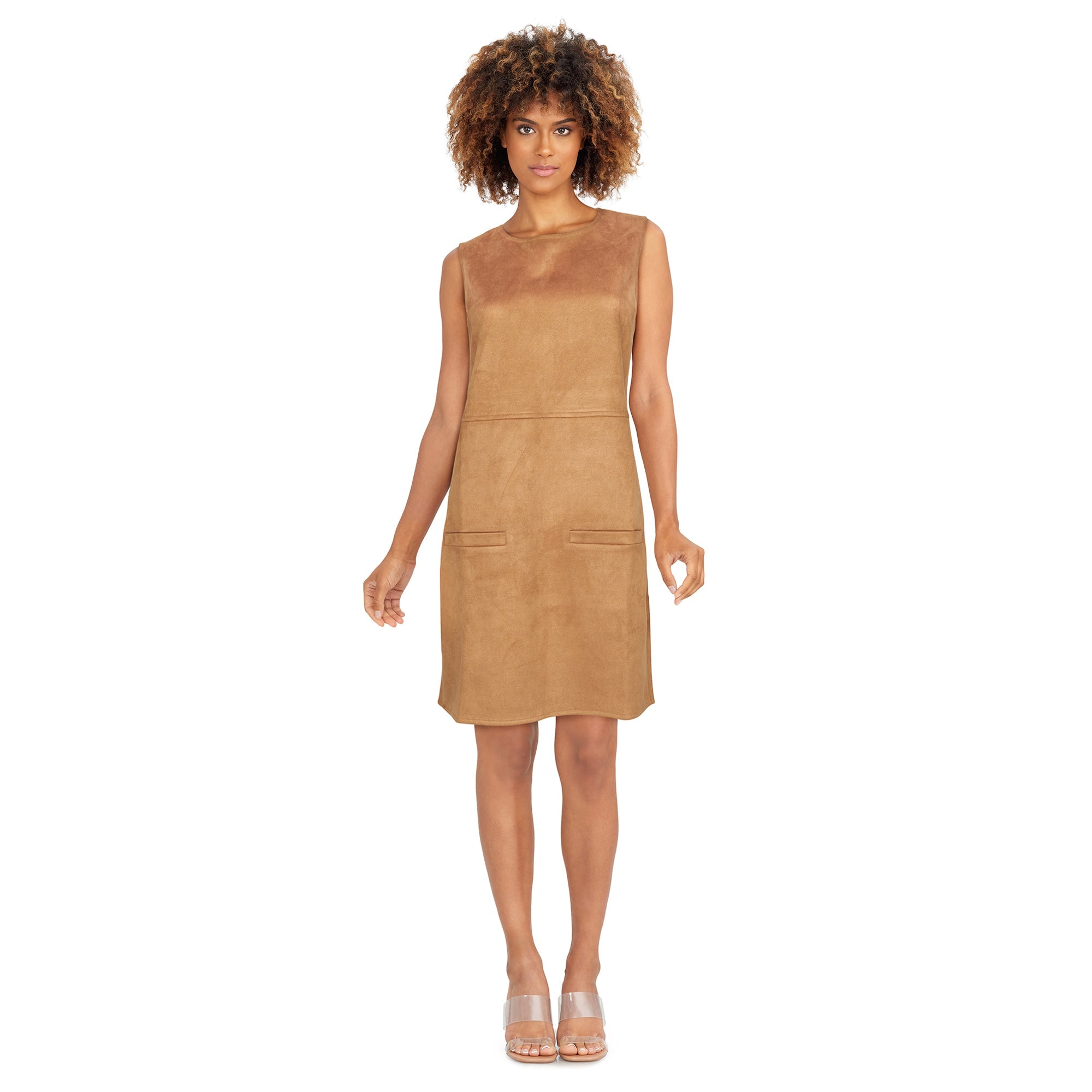 lily morgan Women's Faux Suede Tunic Dress