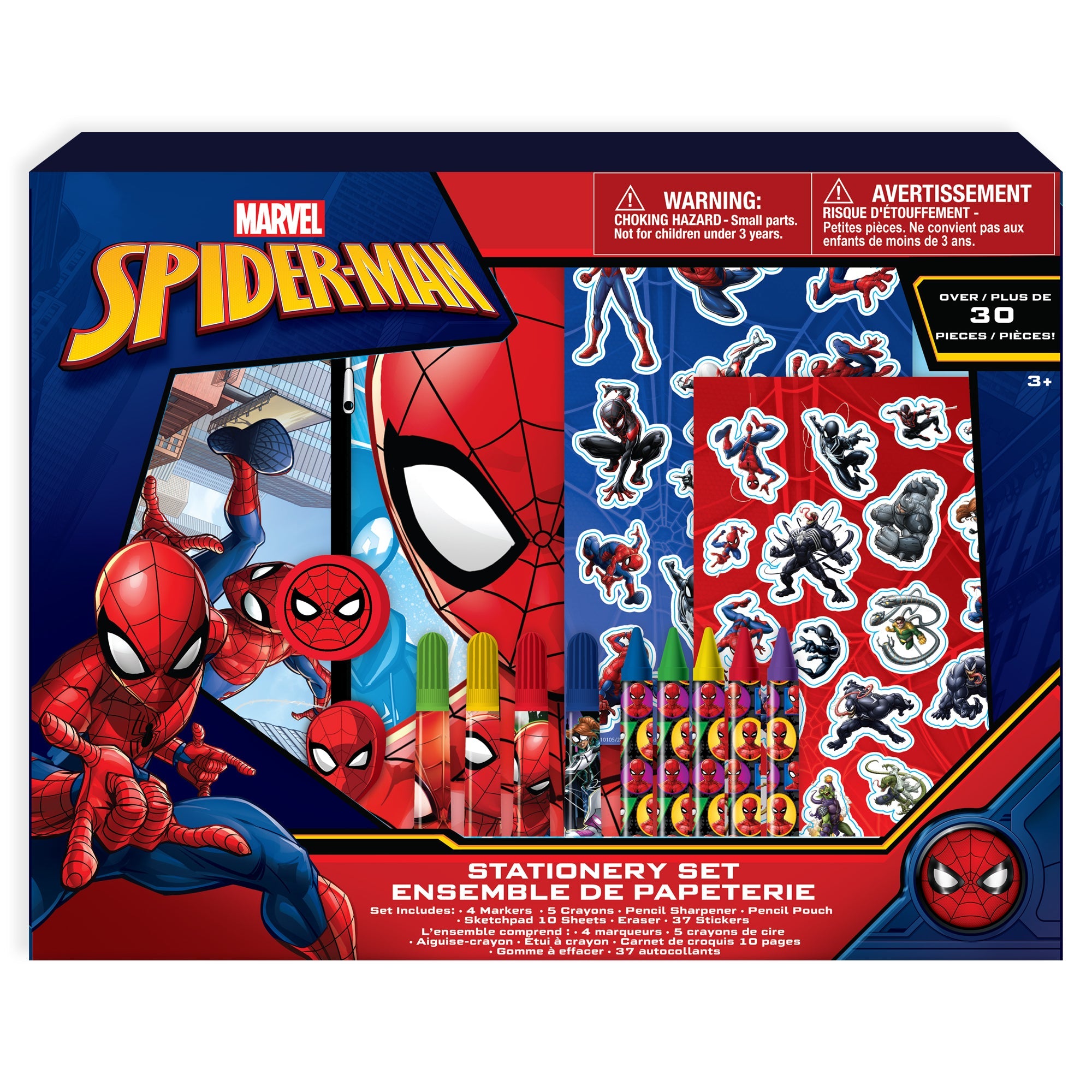 Stationery Set, Spiderman, 30 Piece