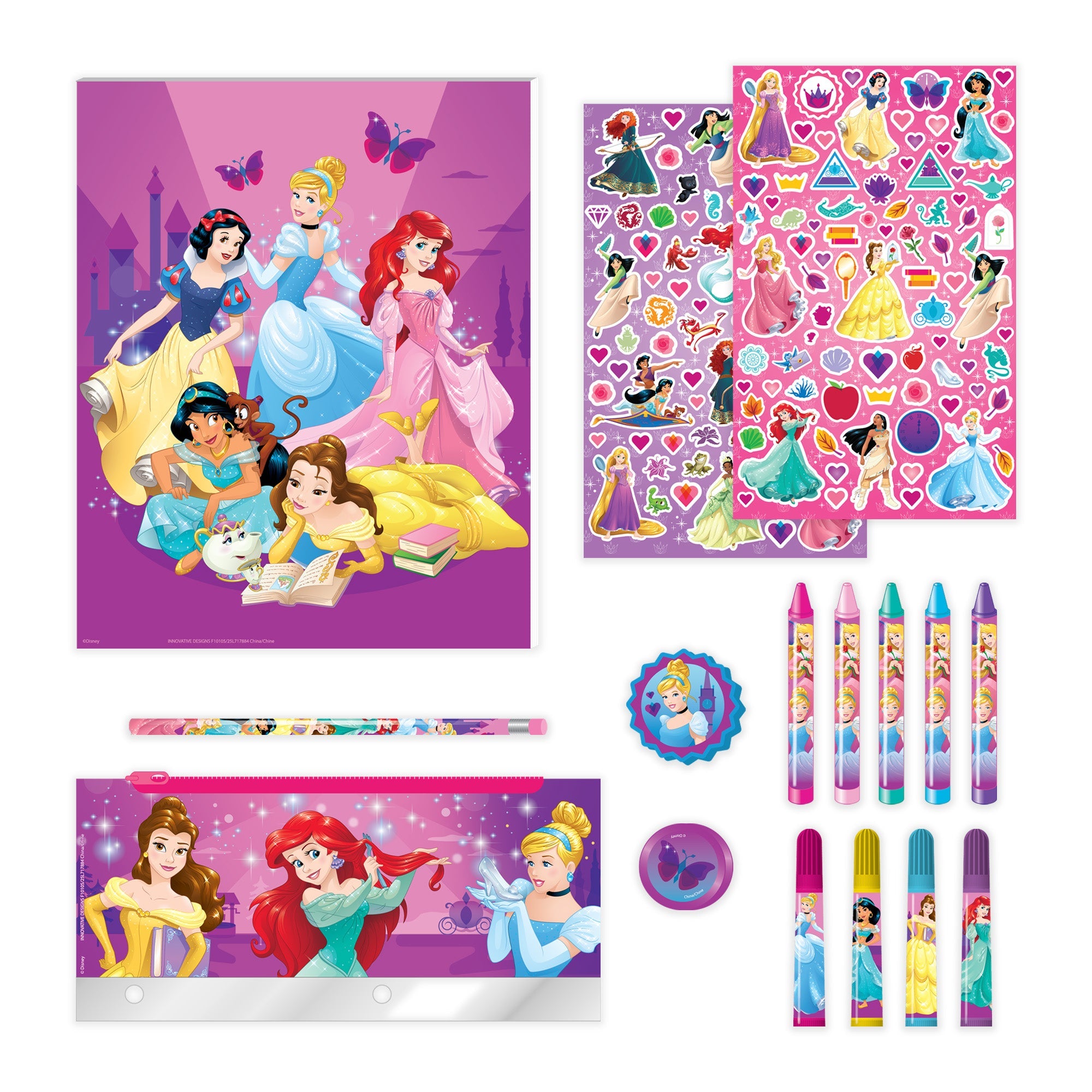 Stationery Set, Princess, 30 Piece