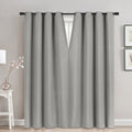 Magnetic Faux Linen Black Out Curtain, 52-in x 84-in.