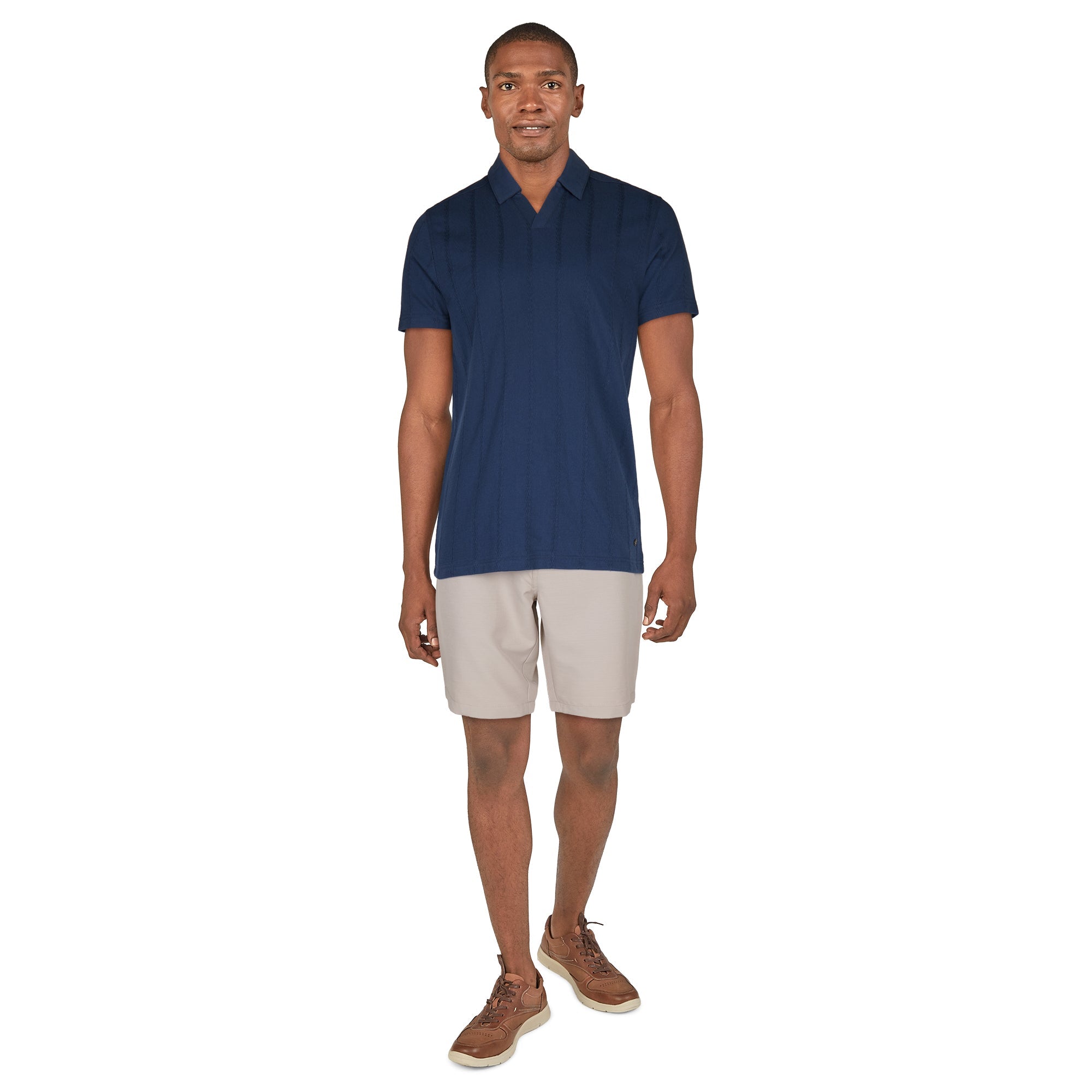 Men's Textured Polo