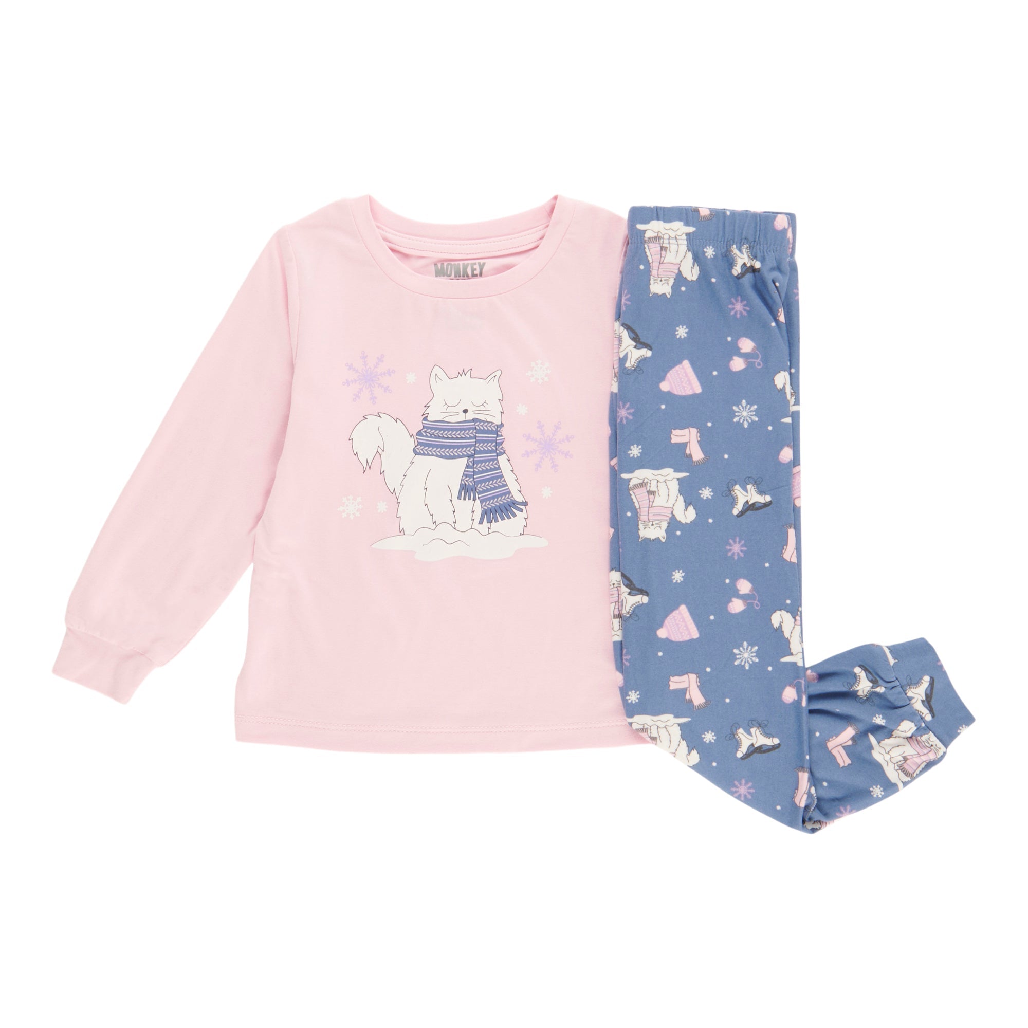 MONKEY BARS Infant Girls' Winter Wonderland Pyjama Set, 2-Piece, 12-24 Month