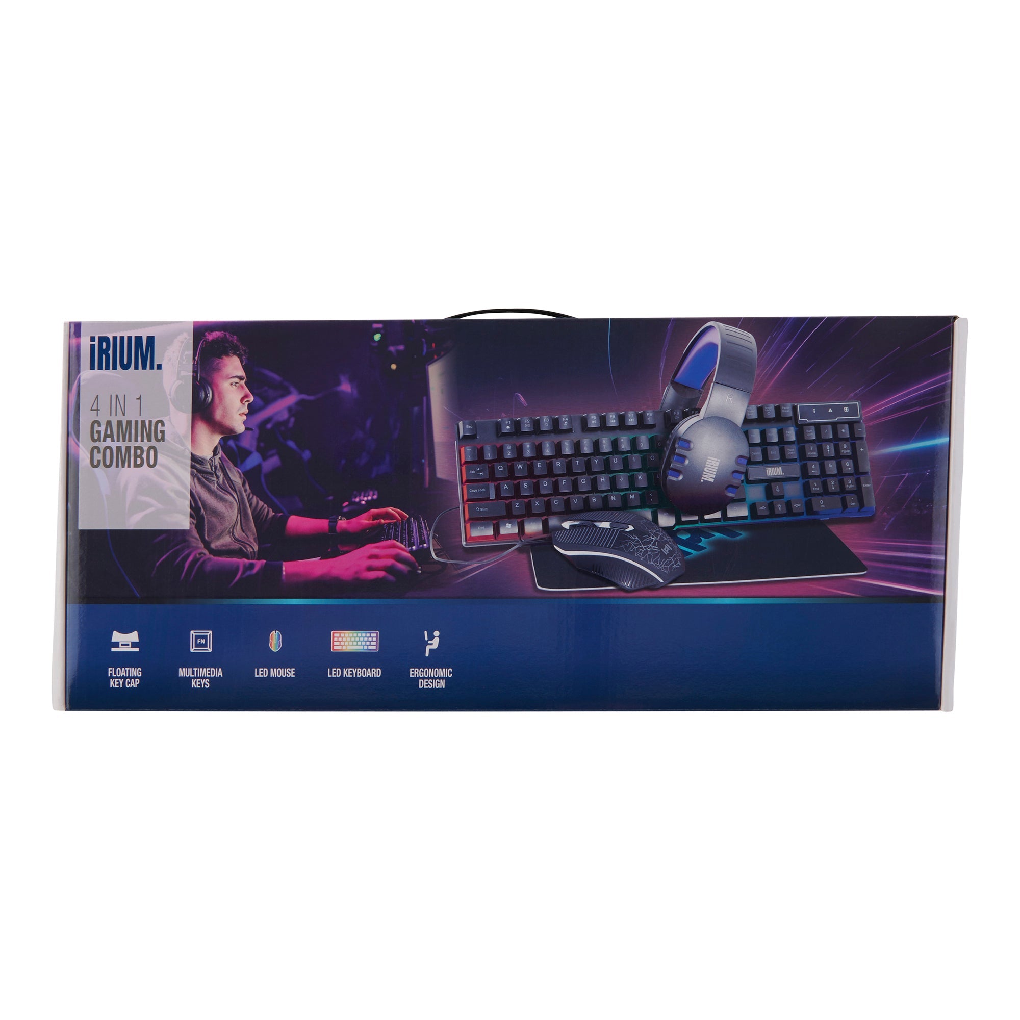 Ens. pour la pratique de jeu vidéo 4 en 1, noir