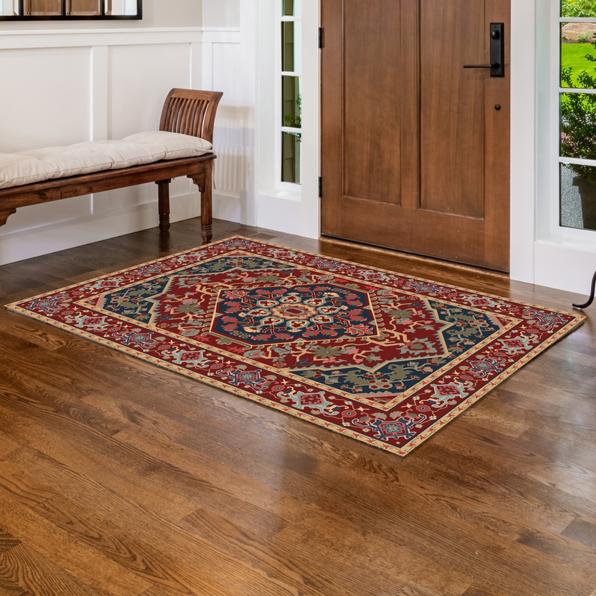 Washable Printed Accent Rug, 20-in x 32-in.