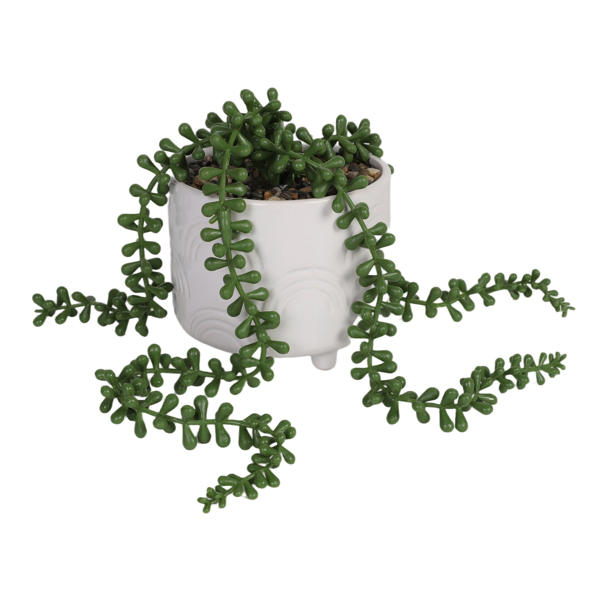 HomeStyles Greenery In Ceramic Pot, 4.5-in x 4.5-in x 5.5-in, Assorted