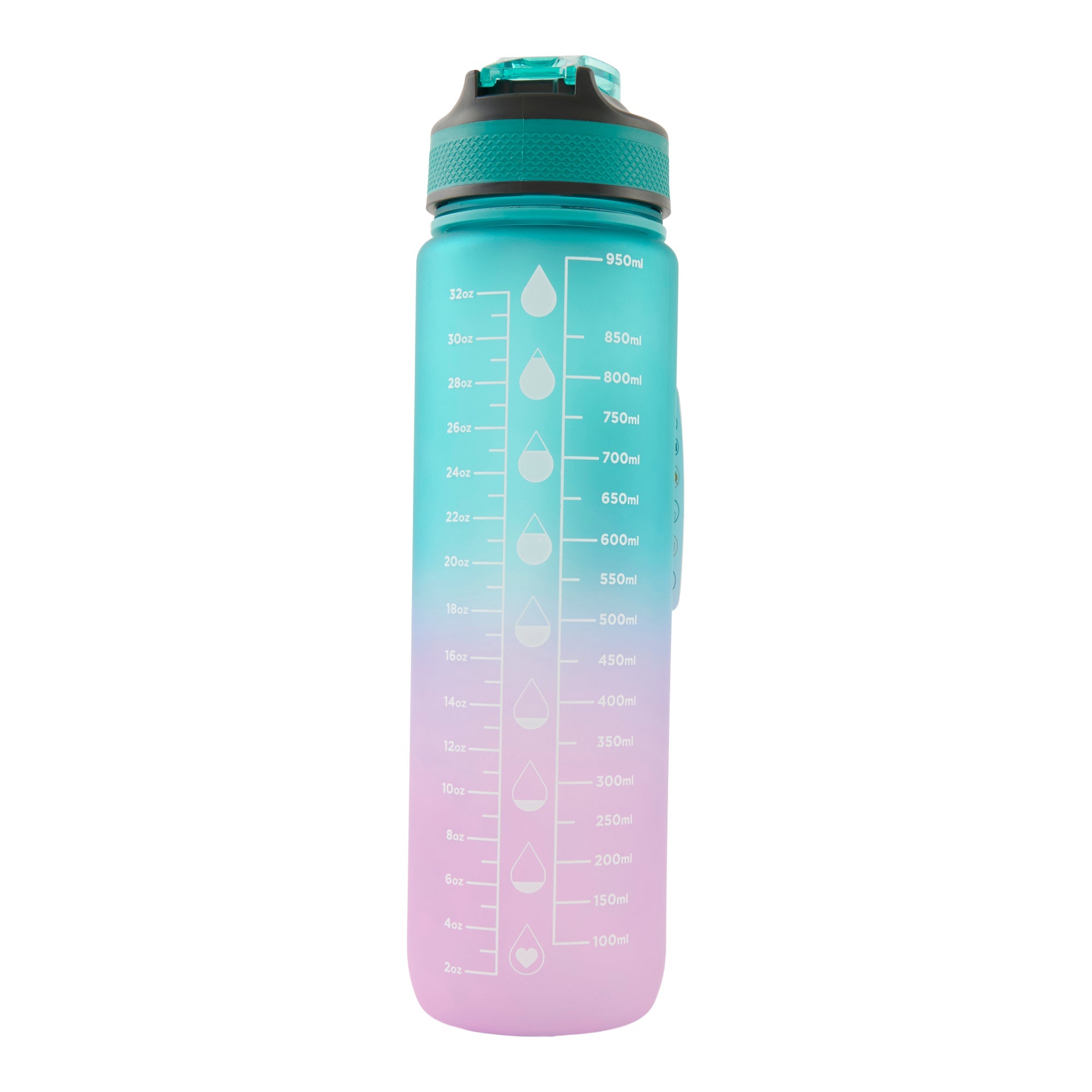 Motivational Water Bottle, English, 32-oz.