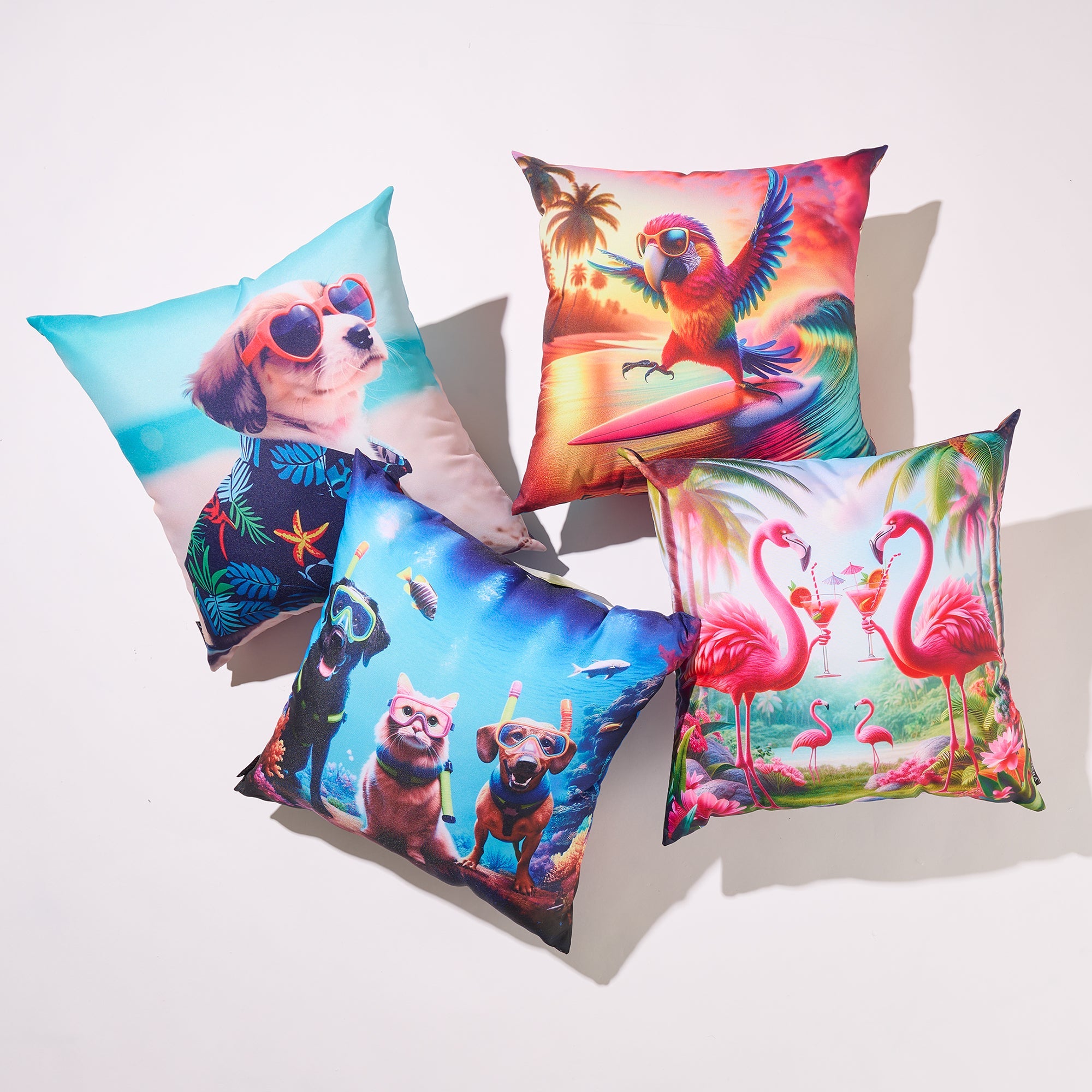 Outdoor Photo Real Animal Cushion, 18-in x 18-in.