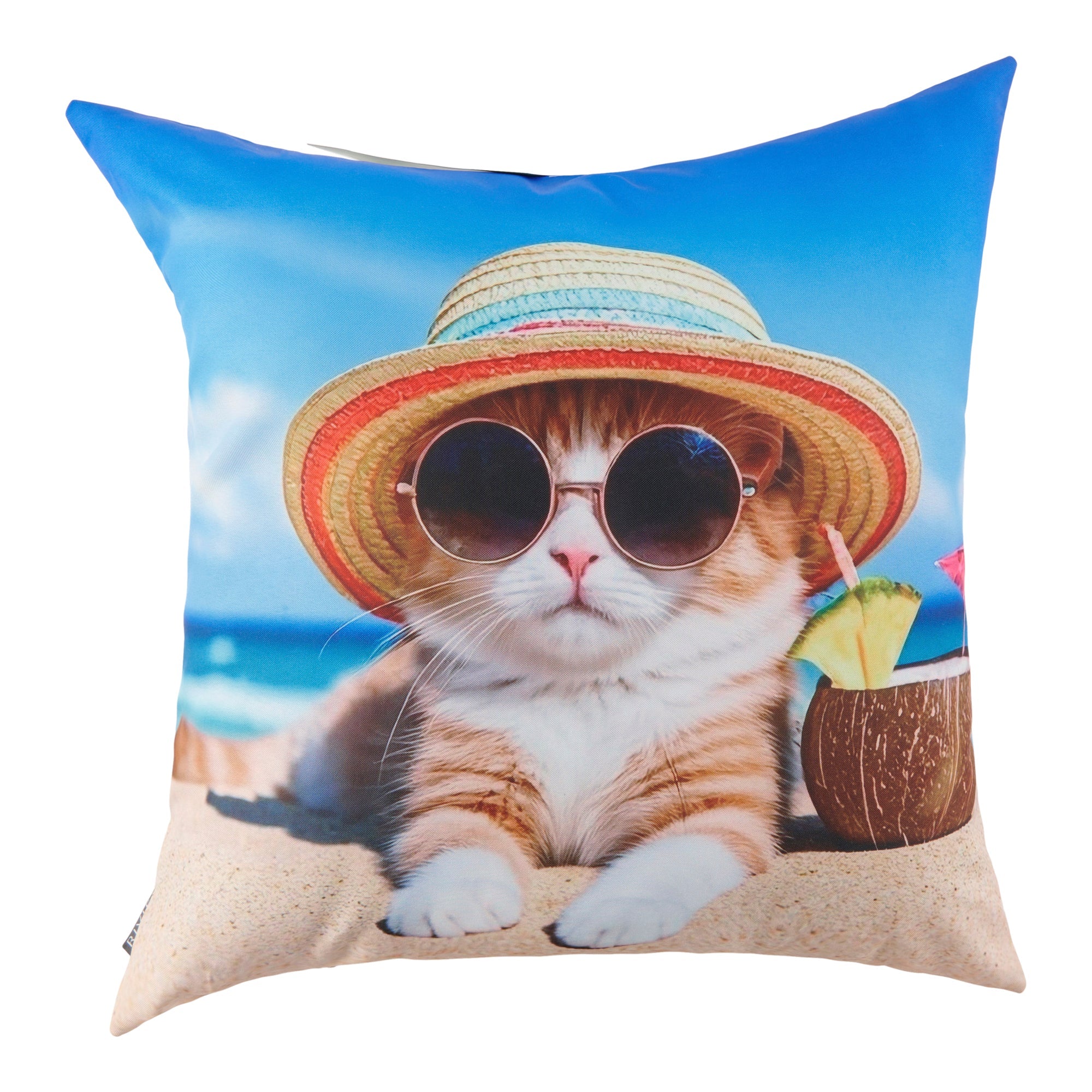 Outdoor Photo Real Animal Cushion, 18-in x 18-in.