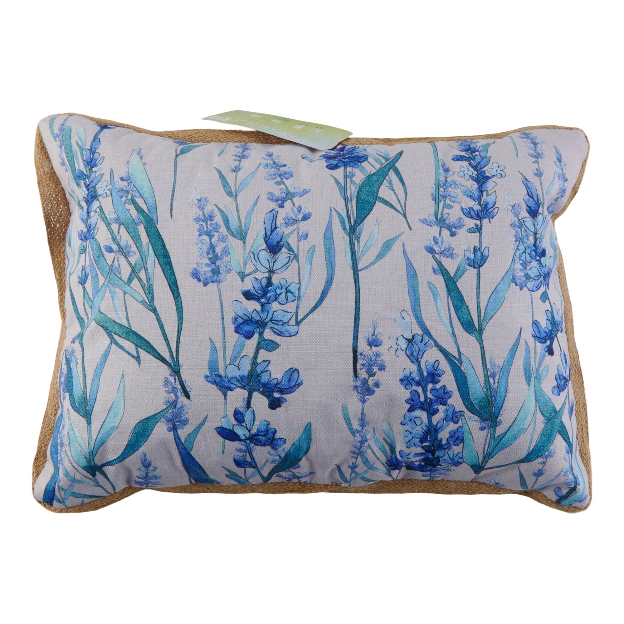 Outdoor Jute Trim Cushion, 14-in x 20-in.
