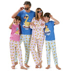 BELLA & BIRDIE Girls' Novelty Printed Short Sleeve PJ Set, 2-Piece
