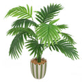 HomeStyles Palm In Ceramic Pot, 19-in.