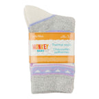MONKEY BARS Toddler Girls' Printed Thermal Crew Socks, 2-Pack