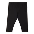mySTYLE Women's Plus Black Cotton Capri Leggings