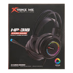 Casque d'écoute pour jeux vidéo à fil HP-318, noir