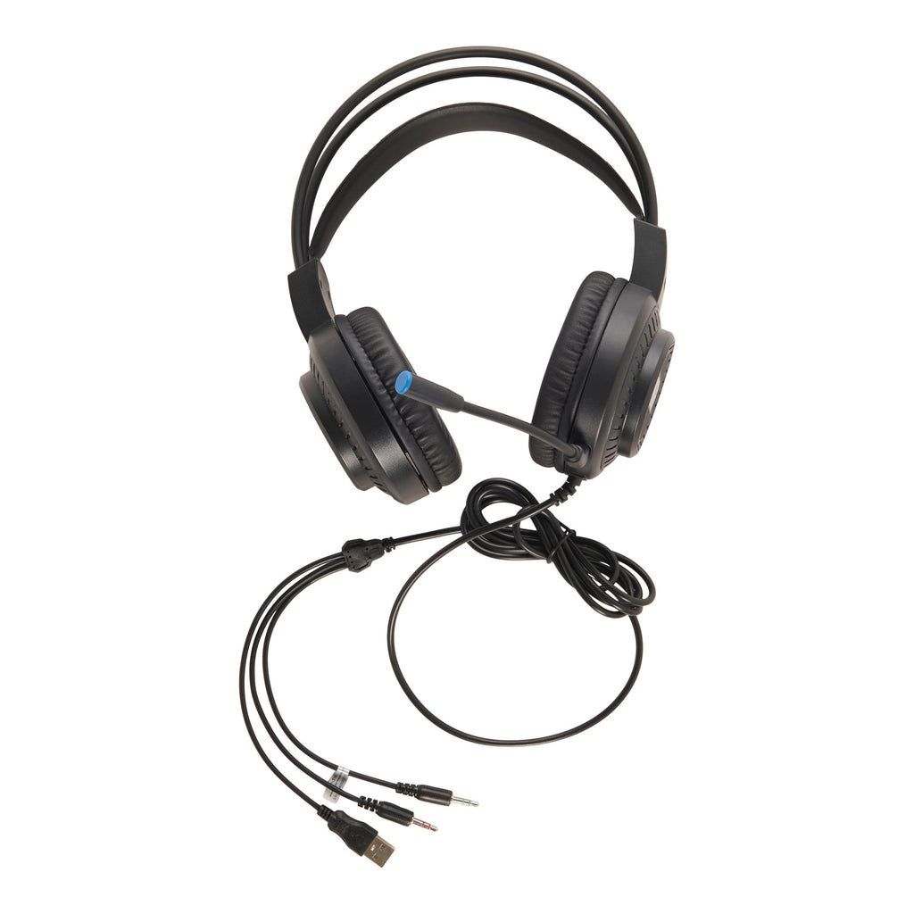 Casque d'écoute pour jeux vidéo à fil HP-318, noir