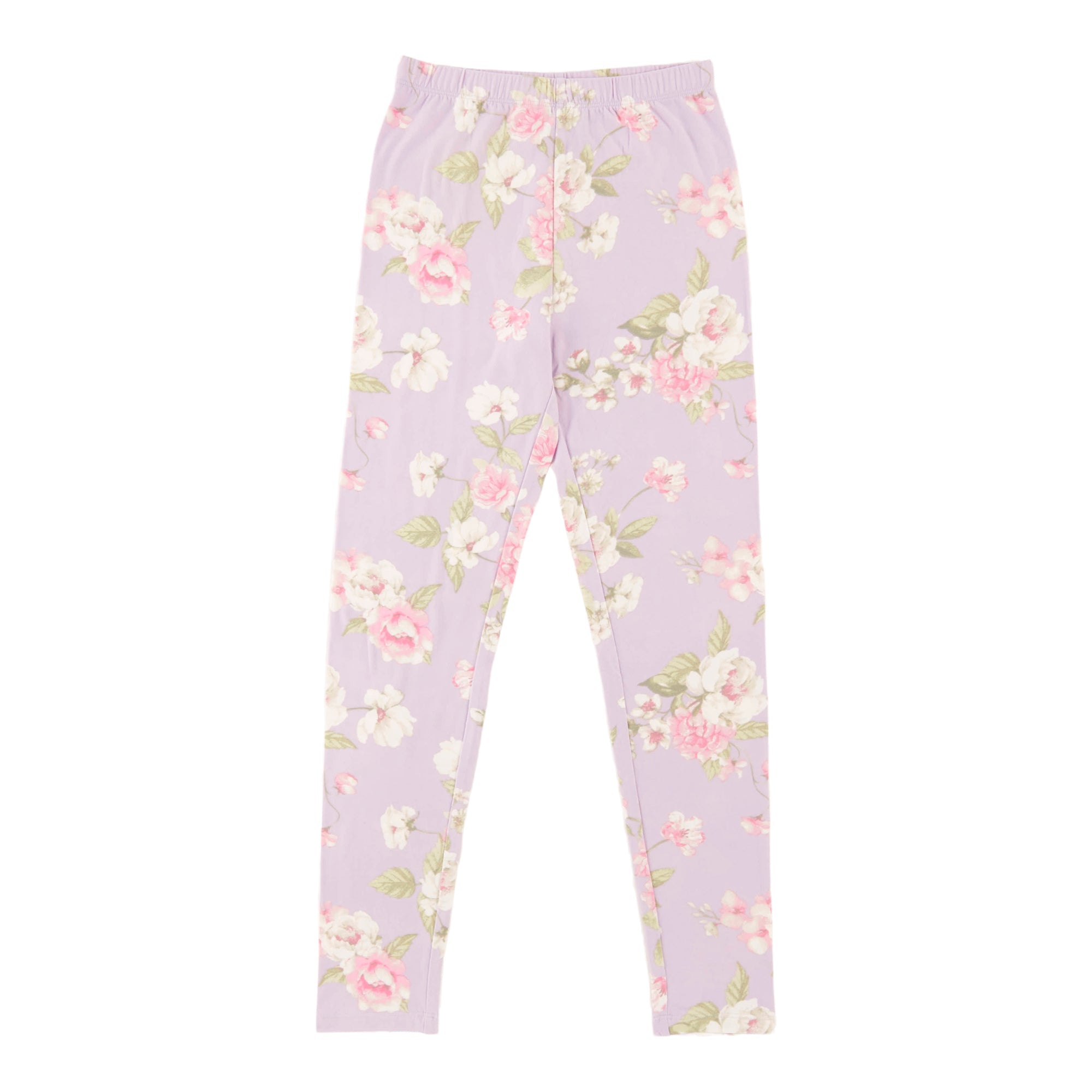 BELLA & BIRDIE Girls' Rainbow Fun Printed Soft Leggings