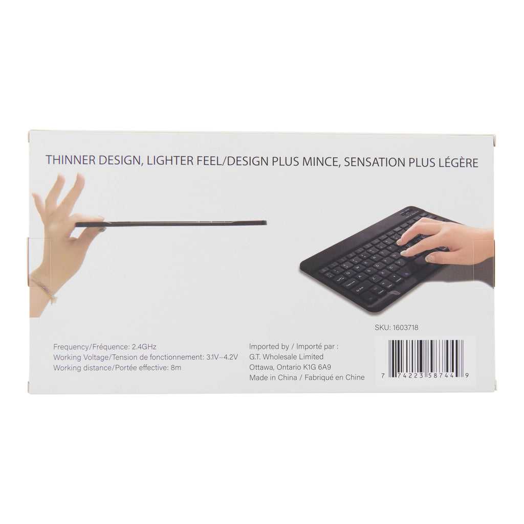 Clavier sans fil, 10 po x 0,4 po x 6 po