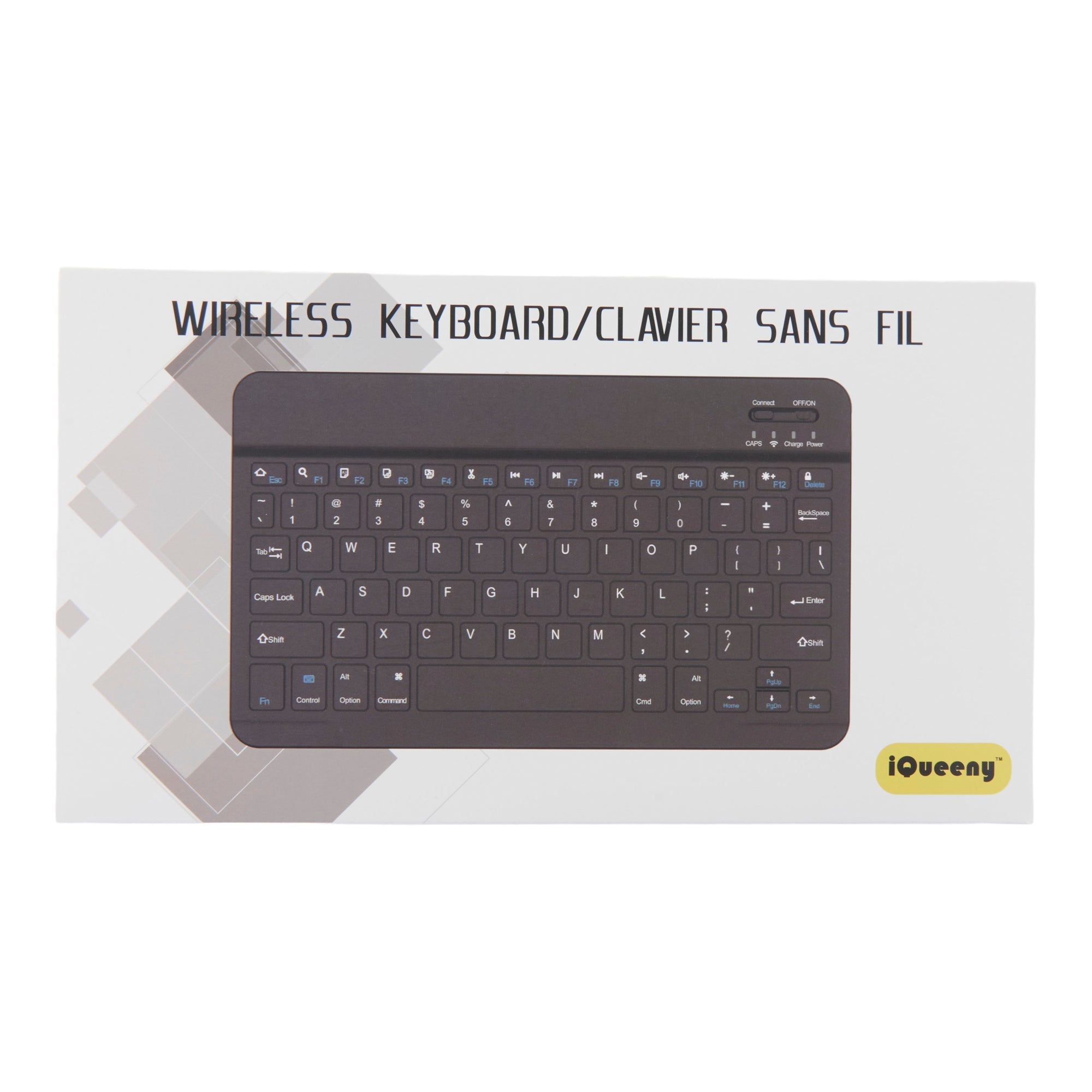Clavier sans fil, 10 po x 0,4 po x 6 po