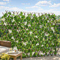 Treillis extensible avec fleurs pour l'extérieur, 72 po x 36 po
