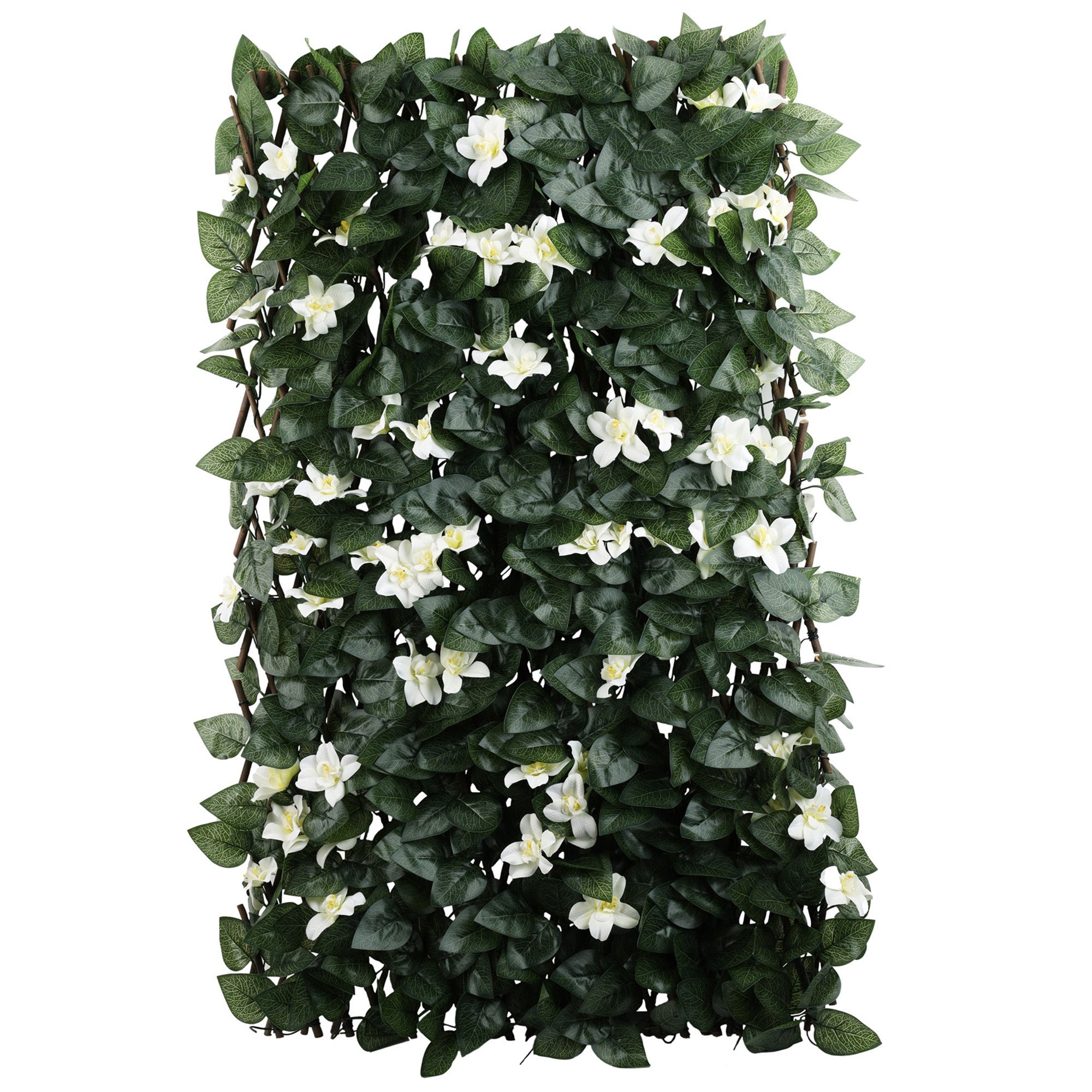 Treillis extensible avec fleurs pour l'extérieur, 72 po x 36 po